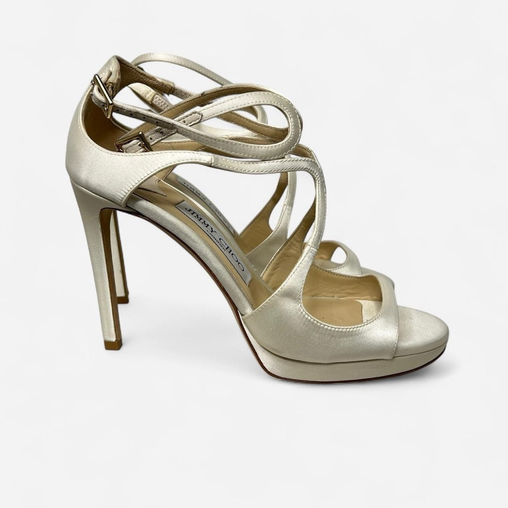 Jimmy Choo Metallic Strappy Heels